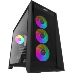 Carcasa XO1BK Middle Tower Fara sursa ATX, E-ATX, mATX, mITX Negru