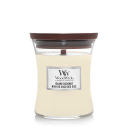 WoodWick Medium Hourglass Candles Scented Candle Island Coconut 275 g