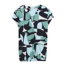 TOM TAILOR Bluză albastru pastel / albastru închis / roșu carmin / alb murdar