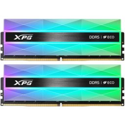 Memorie XPG Lancer Neon RGB, 6400, CL32, 32GB (2x 16 GB) dual kit, silver, AX5U6400C3216G-DCLANRSG, INTEL XMP, AMD EXPO, DDR5