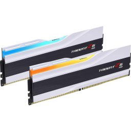 Memorie G.Skill DDR5 - 32GB - 6400 - CL - 30 (2x 16 GB) dual kit, memory (white, F5-6400J3039G16GX2-TZ5RW, Trident Z5 RGB, INTEL XMP)
