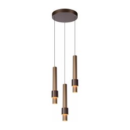 Lustră LED dimabilă pe cablu Lucide 24402/15/96 MARGARY 3xLED/4W/230V alamă