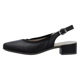 Pantofi dama, Rieker, 47063-00-Negru, casual, piele naturala, cu toc, negru (Marime: 39)