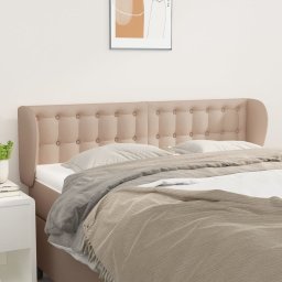 Tablie pat cu aripioare cappuccino 147x23x78/88cm piele eco GartenMobel Dekor