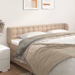 Tablie pat cu aripioare cappuccino 203x23x78/88cm piele eco GartenMobel Dekor