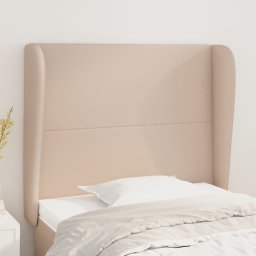 Tablie pat cu aripioare cappuccino 93x23x118/128 cm piele eco GartenMobel Dekor