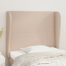 Tablie pat cu aripioare cappuccino 103x23x118/128 cm piele eco GartenMobel Dekor