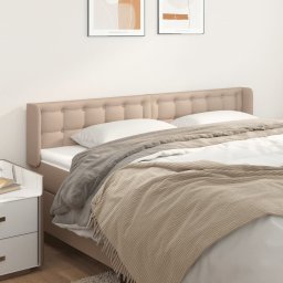 Tablie pat cu aripioare cappuccino 183x16x78/88 cm piele eco GartenMobel Dekor