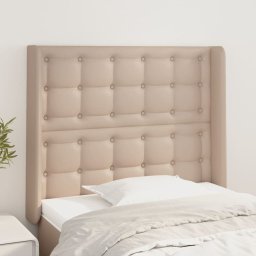 Tablie pat cu aripioare cappuccino 93x16x118/128 cm piele eco GartenMobel Dekor