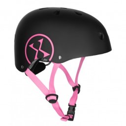 Casca de protectie Nils Extreme MTW001-1, negru/roz
