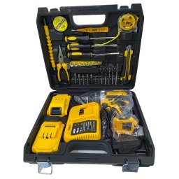 Trusa bormasina 24V cu 2 acumulatori, incarcator si 37 accesorii ZD