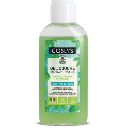 Gel de dus BIO revigorant, cu menta si canepa(format calatorie) Coslys