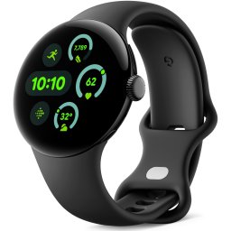 Ceas Smartwatch Google Pixel Watch 3, 41mm, GPS, Bluetooth, Wi-Fi, Matte Black Aluminium Case, Obsidian