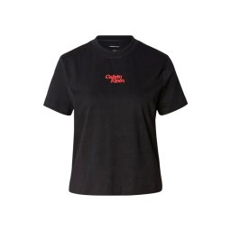 CALVIN KLEIN T-Shirt Ss Flocked Logo Cn Tee LV047B851G UB1 black