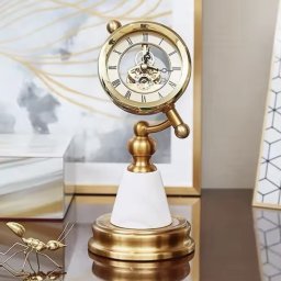 Ceas Luxury White Marble