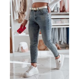 Blugi de damă cu croială regulată LOVANCIO albaștri