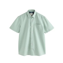 Next Cămașă verde pastel / alb