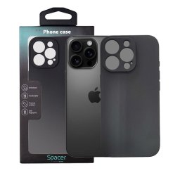 Husa Husa Iphone 16 Pro Spacer, grosime 1.5mm, material flexibil TPU, negru "SPPC-AP-IP16P-TPU