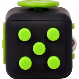 Alte gadgeturi CUB ANTISTRES SPACER, FIDGET, black cu butoane green, "SP-CUBE-FGET