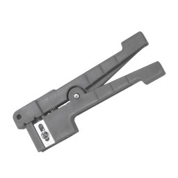 CLESTE dezizolare cablu, LOGILINK, functii: dezizolare cablu, fibra optica, coaxial, si Cu pana la 3.2mm, maner antialunecare, 3x lame drepte, 1x lama rotunda, gri, "WZ0063