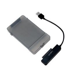 CABLU USB LOGILINK adaptor, USB 3.0 (T) la S-ATA (T), 10cm, adaptor USB la HDD S-ATA 2.5", carcasa de protectie pt. HDD, negru, "AU0037" (timbru verde 0.18 lei)