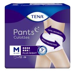 TENA Pants Plus Night, Unisex, mărimea M, 12 buc