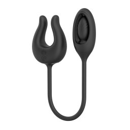 Vibrator Cockring and Egg Black
