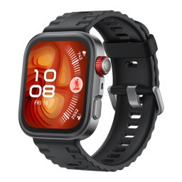 HUAWEI WATCH FIT 4 Pro Black Body with Black Fluoroelastomer Strap