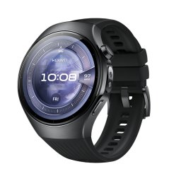 HUAWEI WATCH 5 46MM Black Stainless Steel Case+Black Fluoroelastomer Strap
