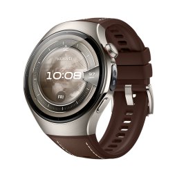 HUAWEI WATCH 5 46MM Aerospace-Grade Titanium Case+Dark Brown Composite Strap