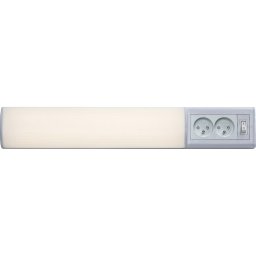 Corp de iluminat LED cu prize pentru corpuri de bucătărie Rabalux 78040 BATH 2E LED/10W/230V 4000K 50 cm alb