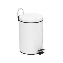 Coș de gunoi Aqualine SIMPLE LINE 3 l alb mat