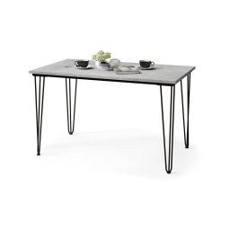 Masă de dining HALIJA, gri beton