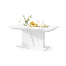 Masă de dining extensibilă NINO, albă