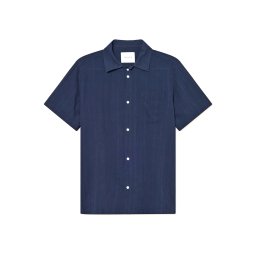 LES DEUX Cămaşă Charlie Stripe Structure Ss 2.0 1000068 460-dark navy