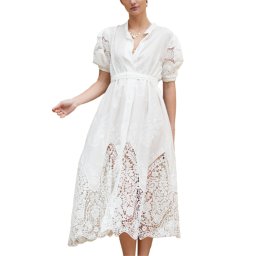 MADAME SHOU SHOU Rochie Klimeni white 01292