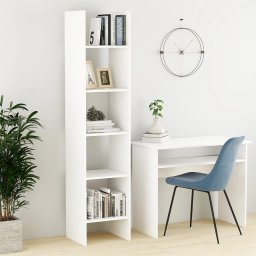 Biblioteca, alb, 40x35x180 cm, PAL GartenMobel Dekor