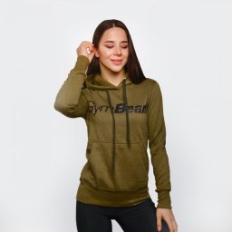 GymBeam Hanorac pentru femei Athlete Military Green XXL