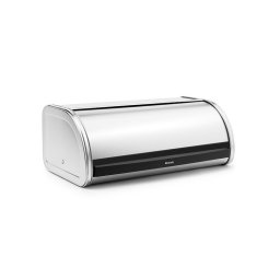 Cutie pentru paine Brabantia Roll Top 646890, 16 L, 44.5x26 cm, Constructie usoara si robusta, Inox/Mat