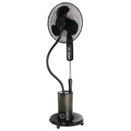 Ventilator cu pulverizare de apă Oliver Voltz OV51760K16M, 85 W, 3,5 l, 3 viteze, cronometru, telecomandă, negru