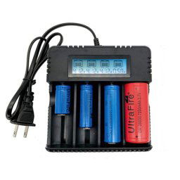 Incarcator HD-8992A cu DISPLAY 4 Acumulatori 4.2V Li-Ion 18650/26650 cu 4 Porturi la priza 220v