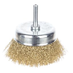 Perie sarma, tip cupa, otel, 5" pentru masina de gaurit 2500 RPM