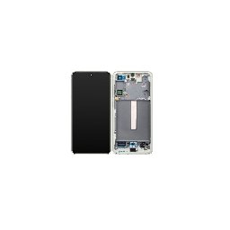 Display cu touchscreen si rama Samsung Galaxy S21 FE, SM-G990B, Olive, OEM, GH82-26414C