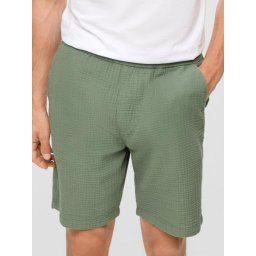 s.Oliver Pantaloni scurti barbati, din bumbac, Regular fit, Verde (SELECTATI MARIMEA: L)