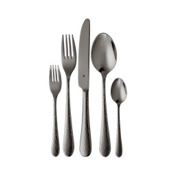 Set de tacâmuri din oțel inoxidabil WMF SITELLO 30 buc. negru