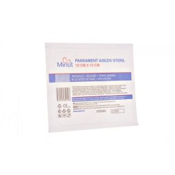 Pansament adeziv steril Minut 10 cm x 10 cm