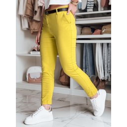 Pantaloni slim fit pentru femei LINESKA cu curea