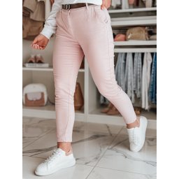 Pantaloni slim fit pentru femei LINESKA roz