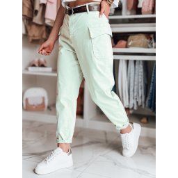 Pantaloni largi pentru femei GOTRENDI mentă