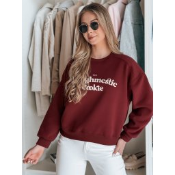 Hanorac supradimensionat pentru femei COOKIES bordo